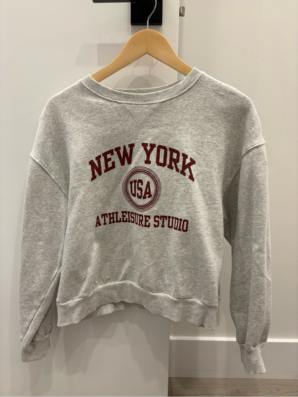 Zara varsity crewneck